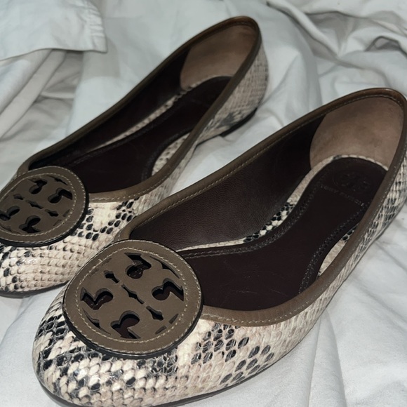 Tory Burch Shoes | Tory Burch Louisa Python Snake Ballet Flats - Picture 3 of 4